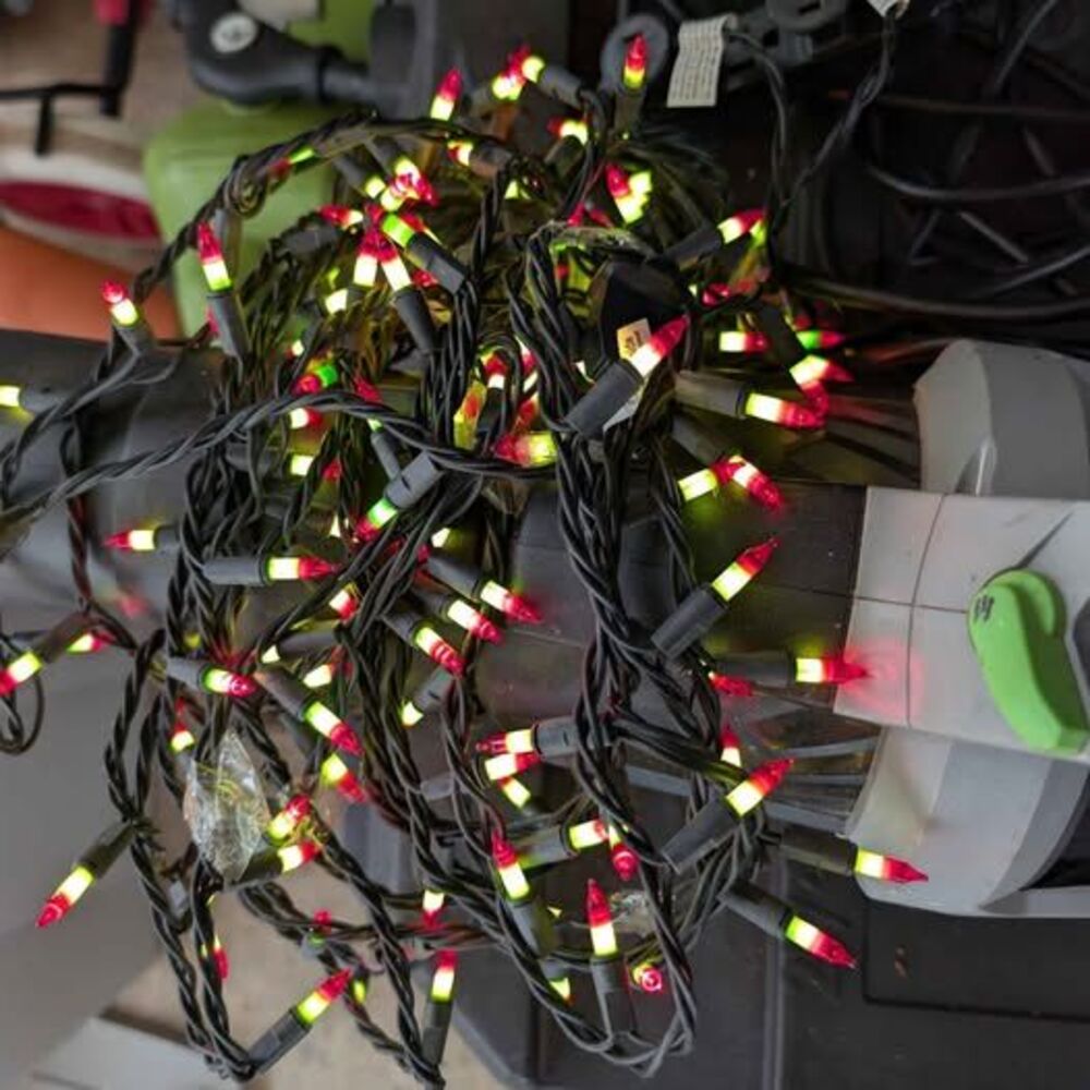 Red and Green Mini Christmas Lights